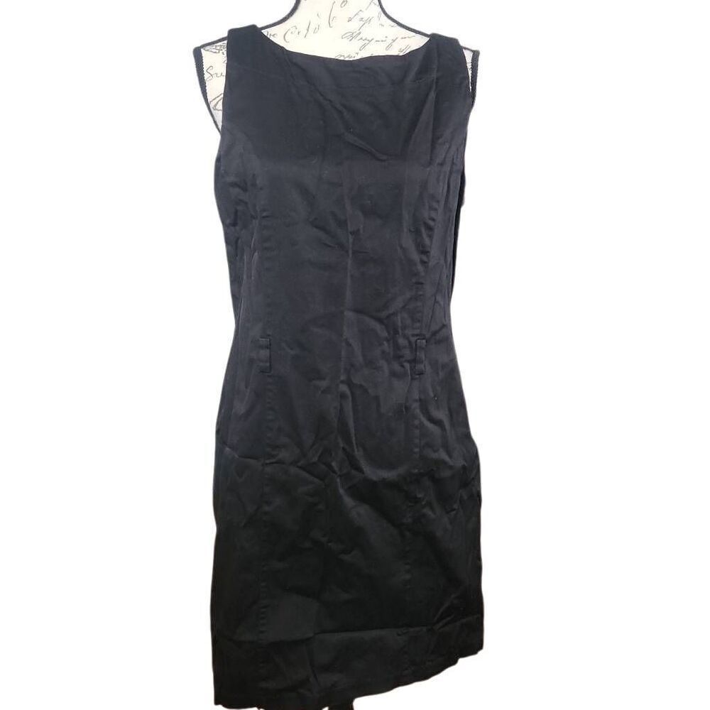 AGB Women's Size 14 Black Sleeveless Fitted Tank Dress